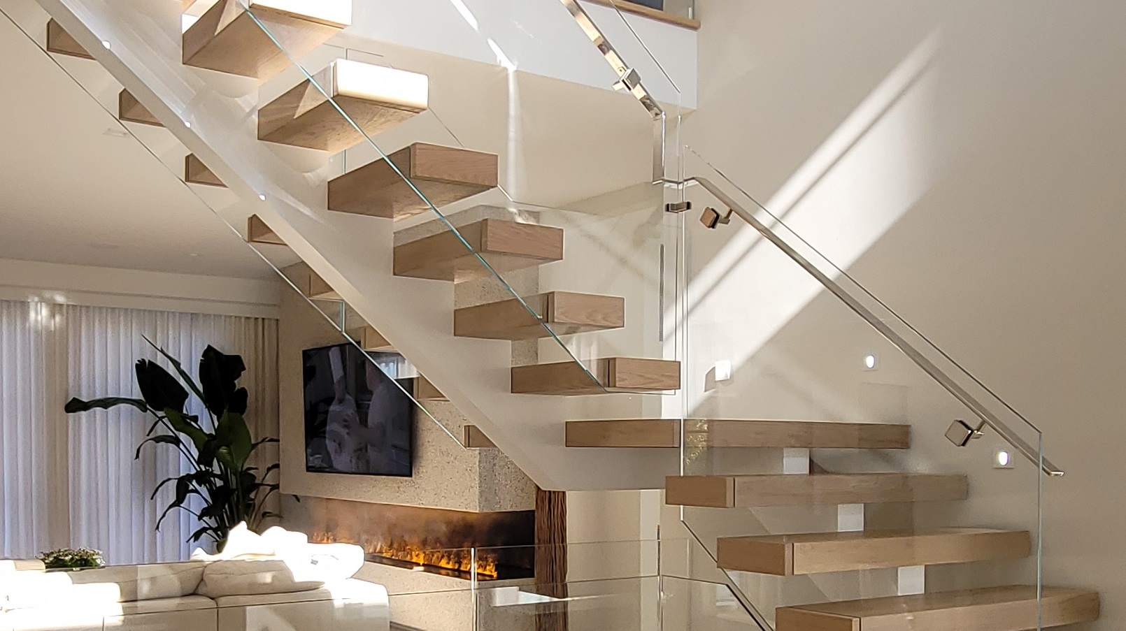 White Oak stair treads