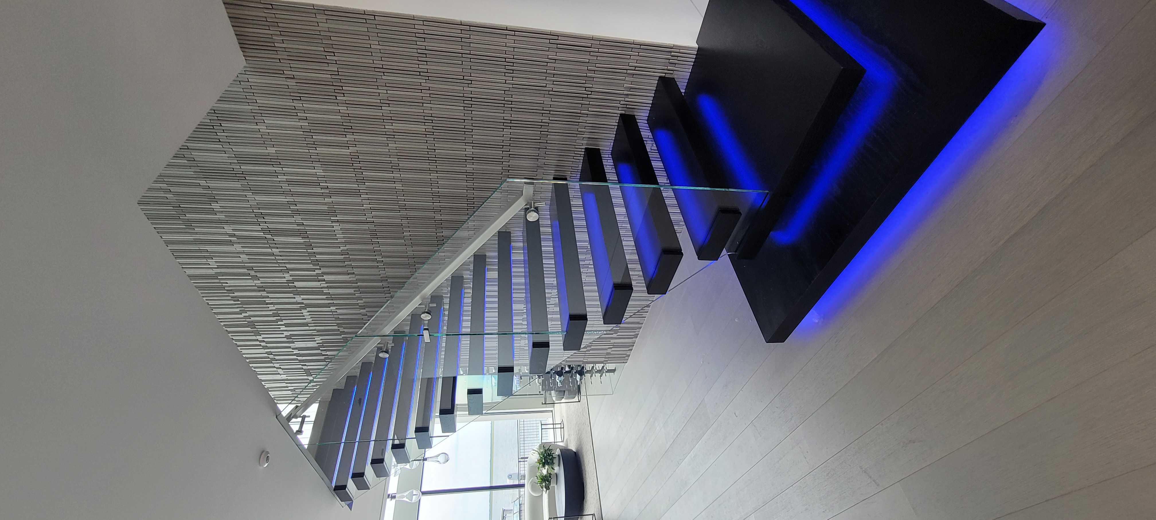 Blue LED Cantilever — view 3